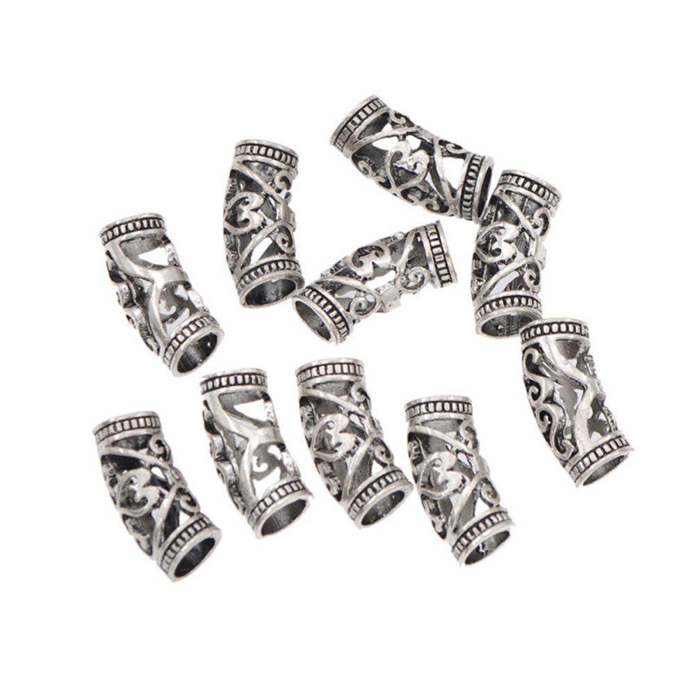 DARON Kẹp Tóc Tết Bím Bằng Hợp Kim Bạc 7mm