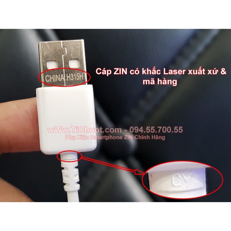 Cáp Samsung 1.2m ZIN Chính Hãng Galaxy Note 5, S6, S7 Edge Micro USB 2.0