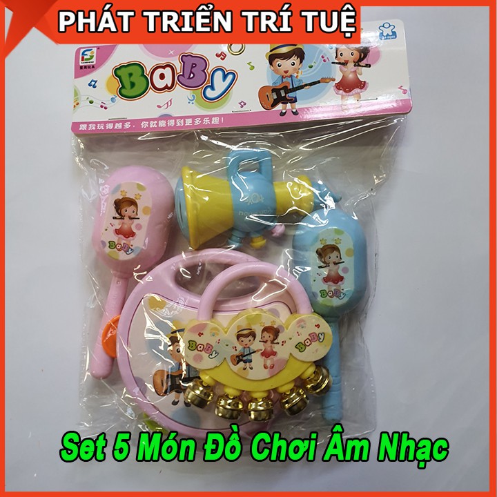 Đồ Chơi Set 7 Món Âm Nhạc Lục Lạc Cho Bé