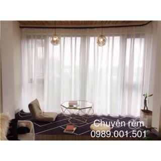 Rèm voan trơn kèm thanh treo ( 3m1 x 2m6)