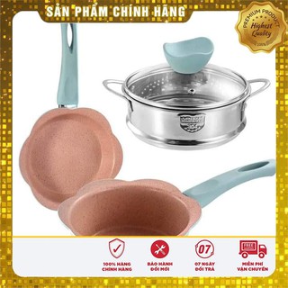 Bộ Bồi Chảo Đá Hình Hoa Nấu Ăn Dặm Cho Bé