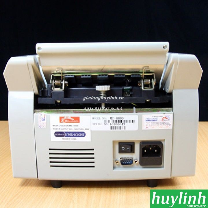 Freeship Máy đếm tiền và phát hiện tiền siêu giả Silicon MC-8800