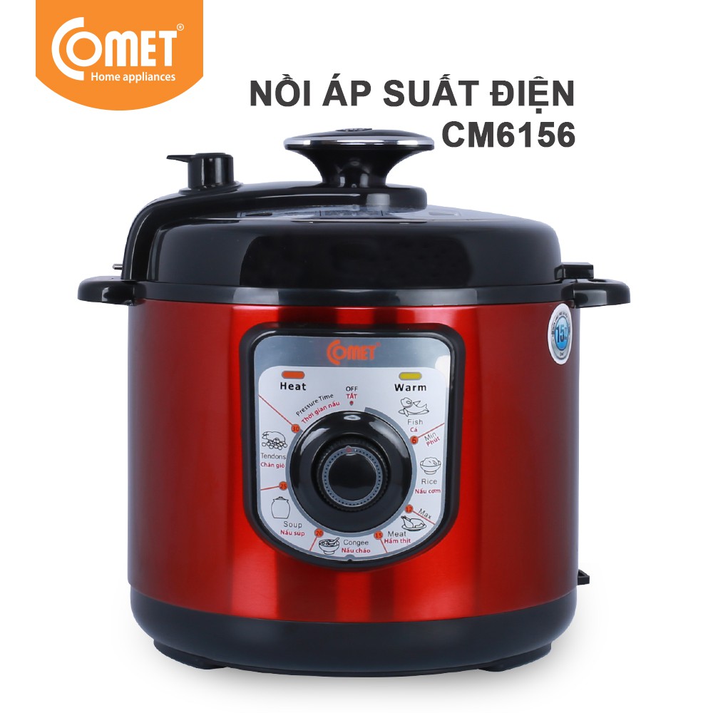 [Mã ELHADEV giảm 4% đơn 300K] Nồi áp suất 6.0L COMET - CM6156