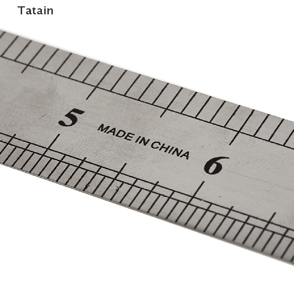 Thước đo thẳng chất liệu thép không gỉ hai mặt 15-30cm
