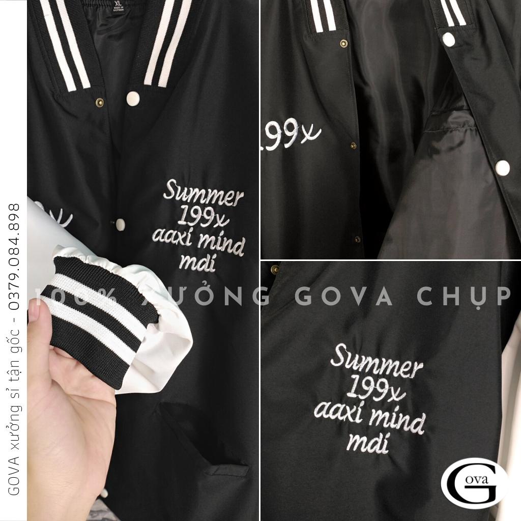 Áo Khoác Bomber Dù 199X Cao Cấp Form Rộng Nam Nữ Ulzzang Unisex Thời Trang GOVA