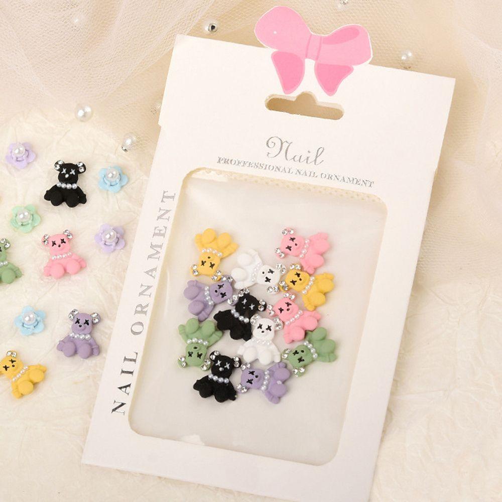 OCEANMAP Phụ Kiện Trang Trí Móng Tay 3D Họa Tiết Hoạt Hình Dễ Thương Bắt Mắt