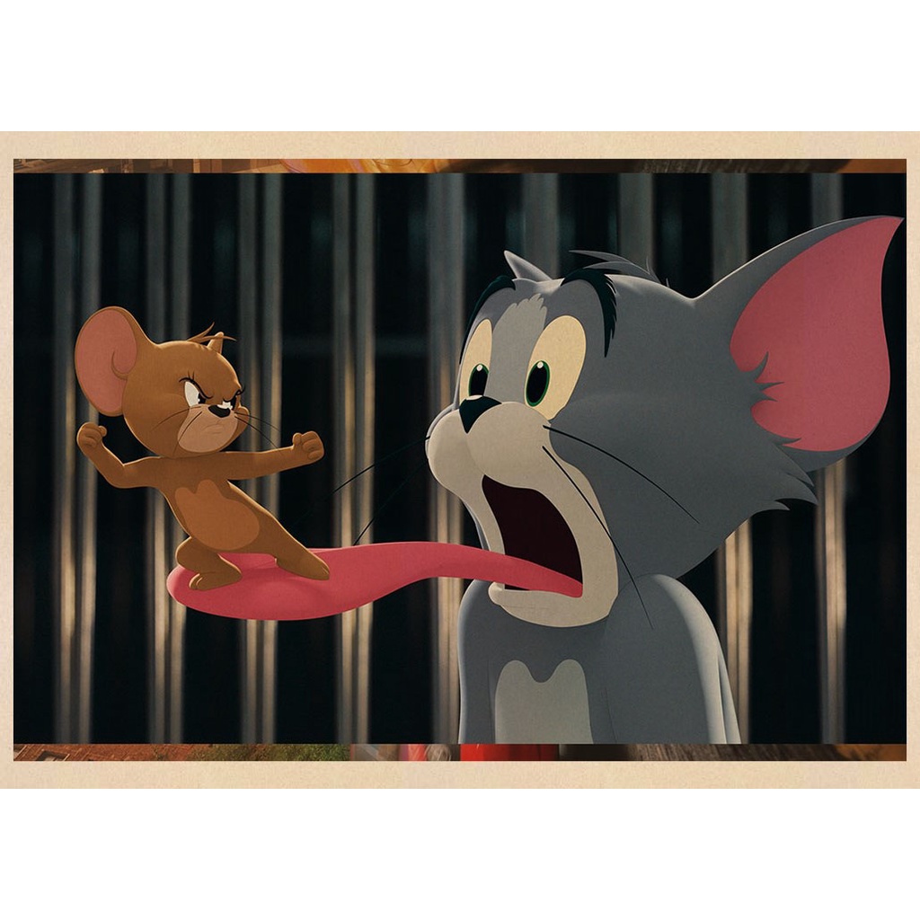 Sticker tom Và jerry Dán Tường Trang Trí Phong Cách Cổ Điển