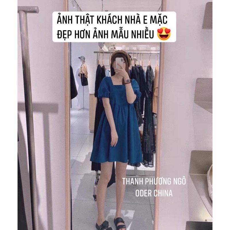 Váy babydoll bánh bèo chất liệu thô mềm | BigBuy360 - bigbuy360.vn