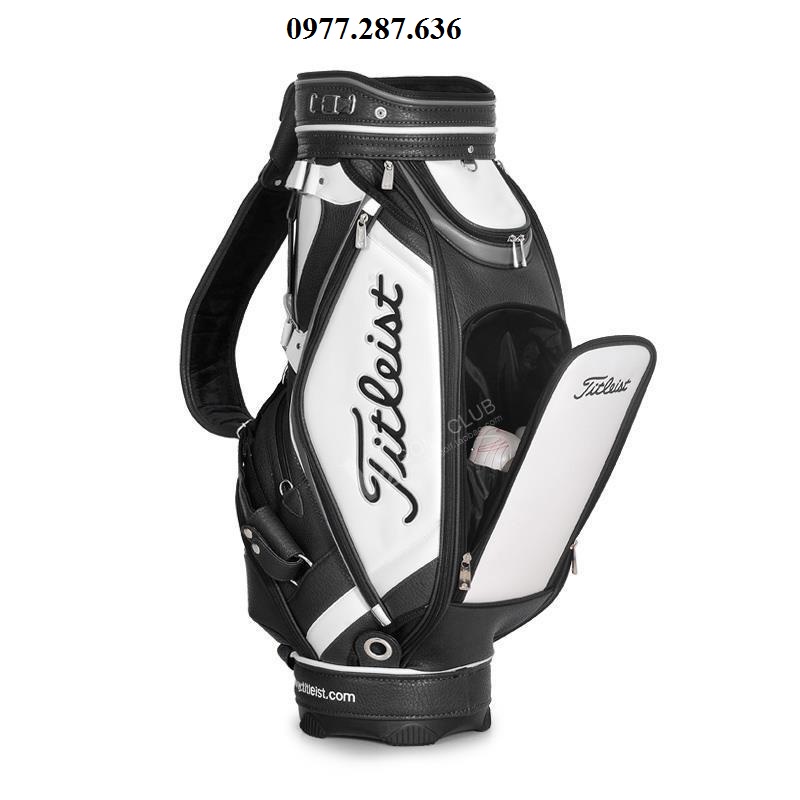 Túi đựng gậy golf Titleist da PU 14 - 16 gậy chống nước 5 ngăn cao cấp chắc chắn shop GOLF PRO TM003