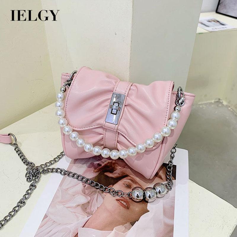 Túi Đeo Vai Màu Trơn Có Khóa Màu Phong Cách Hàn Quốc Dễ Thương Cho Nữ