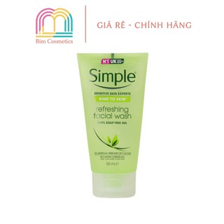 Sữa Rửa Mặt Simple Kind To Skin Refreshing Facial Wash Gel 150ml