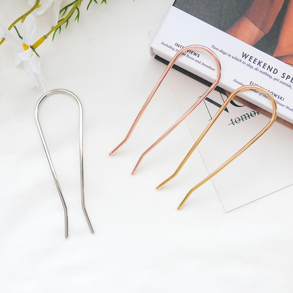 Kẹp Tóc Chữ U Họa Tiết Bướm Đơn Giản Cho Nữ