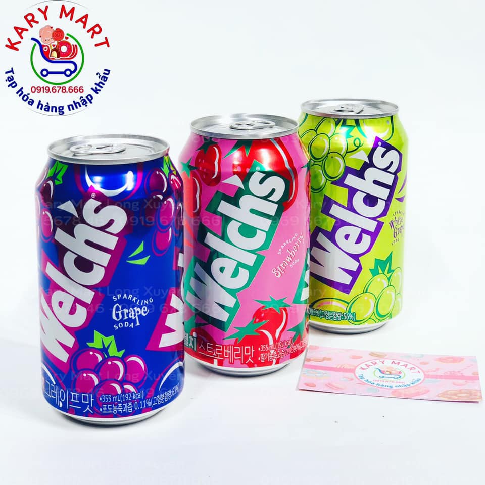 Nước ngọt có ga Welch’s-Hàn Quốc(Date 23/2/2022)