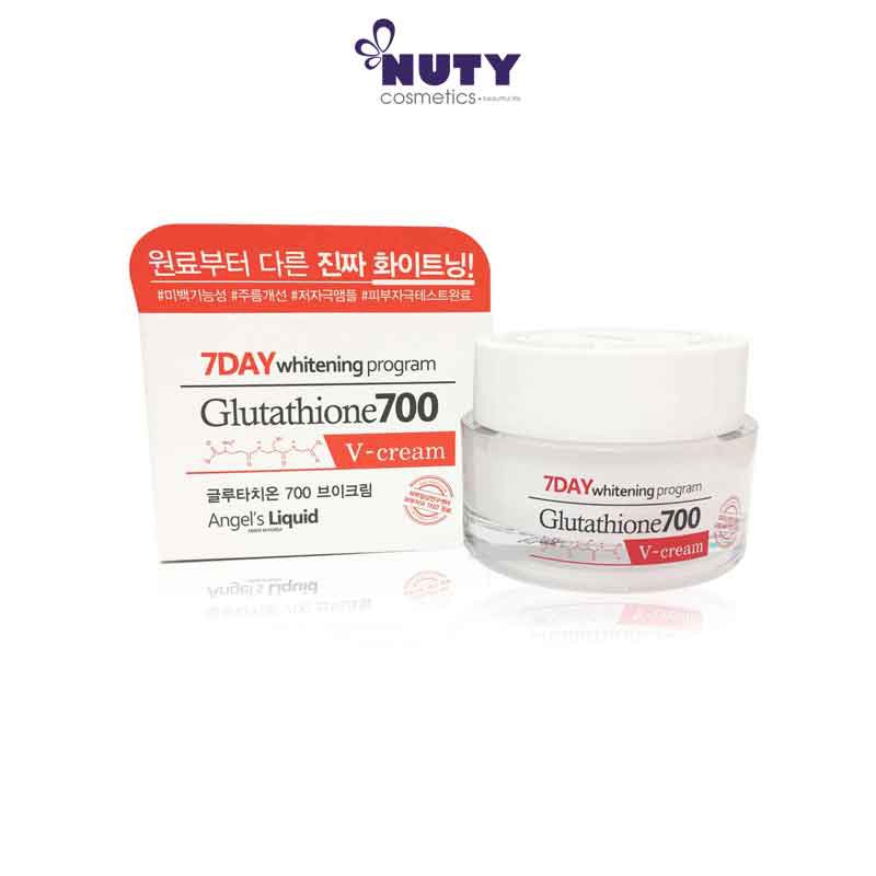 [Mã FMCGMALL - 8% đơn 250K] Kem Dưỡng Trắng Da Angel's Liquid 7Day Whitening Program Glutathione 700 V-Cream (50g)