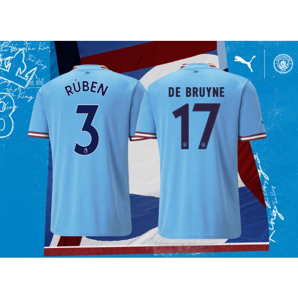 Bộ Quần Áo Bóng Đá Nam Tay Ngắn size S-2XL 22-23 MCI Man City