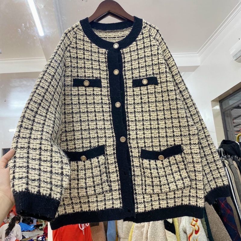Áo Cardigan nữ Áo khoác len basic Evelyn nhiều mẫu dáng dài dày dặn ấm áp