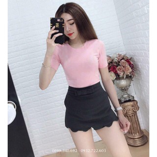 Áo Body Tay Lửng Thun Gân