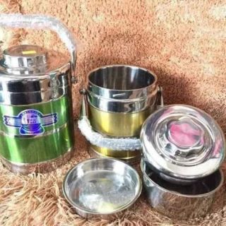 Cặp lồng cách nhiệt 1,4 lít inox 3 ngăn chọn màu