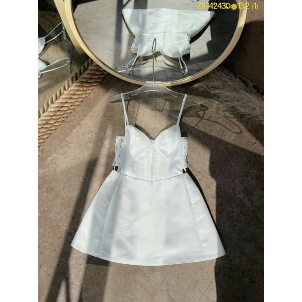 Đầm xòe cúp ngực đan dây eo