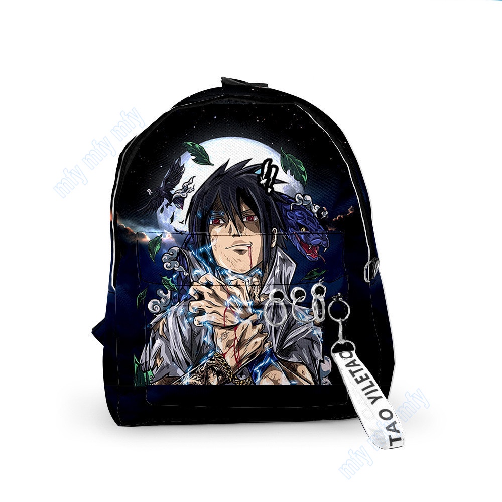 Balo Đi Học In Họa Tiết Naruto Sasuke Kakashi Cỡ Nhỏ Cho Bé Trai/Bé Gái