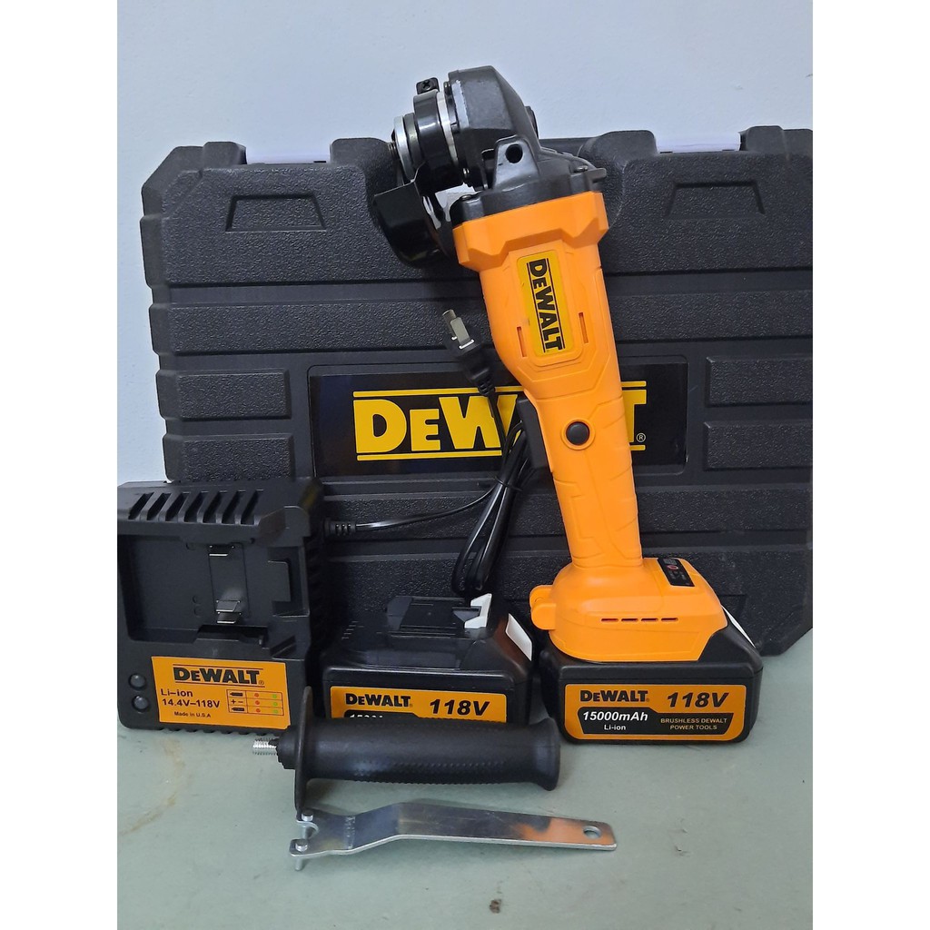 Máy Mài Dùng Pin DEWALT 118V Không chổi than-2 Pin chuẩn 10 CELL