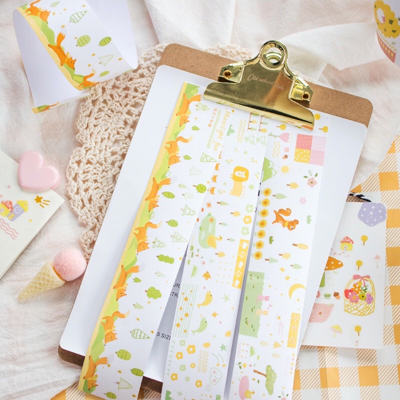 Tấm hình dán siêu dài khu rừng xanh