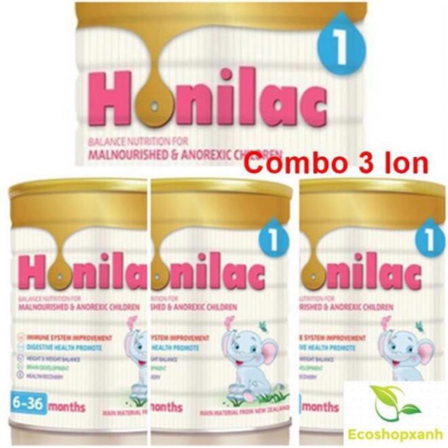 Combo 2 lon Sữa Honilac 1 900g