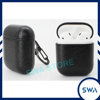Bao da tai nghe Apple Airpod dáng tròn kèm móc khóa