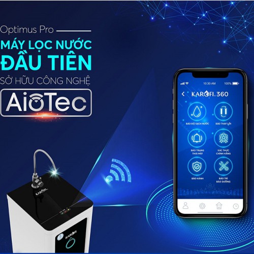 Máy lọc nước RO KAROFI OPTIMUS PRO O-I439 (9 cấp lọc - công nghệ AioTec)