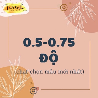 Lens 0.5- 0.75 độ cận- kính áp tròng xám nâu đen choco