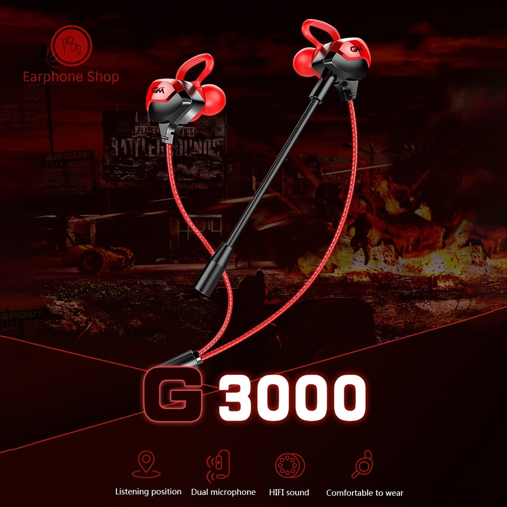 Tai Nghe Nhét Tai G3000 Có Micro Jack 3.5mm Âm Thanh Siêu Trầm