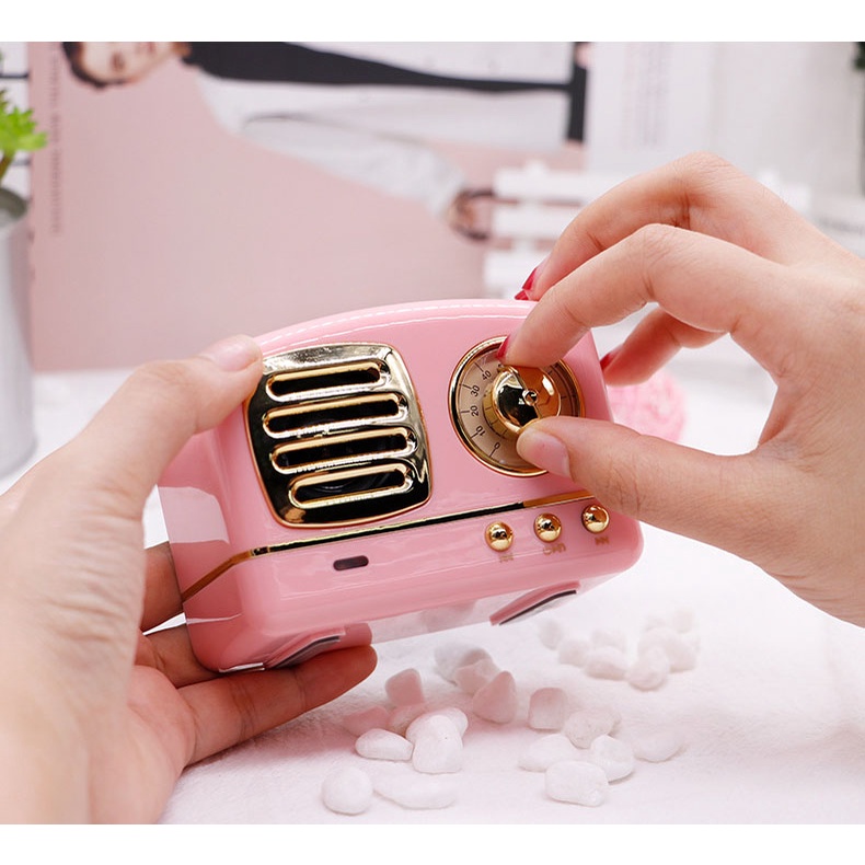 Đài HM 11 retro mini kết nối bluetooth, cắm usb