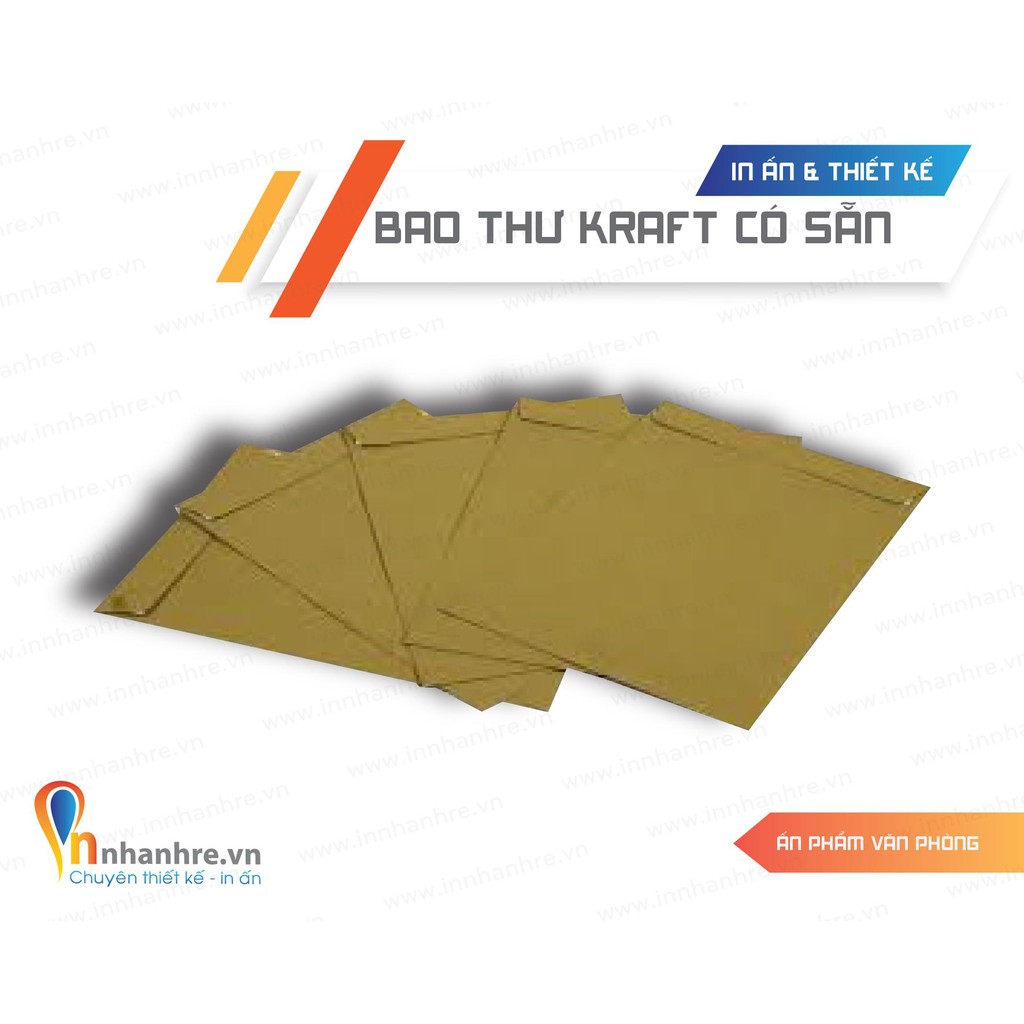 100 BAO THƯ KRAFT NẮP NGANG 25x35 CM (A4) CÓ SẴN