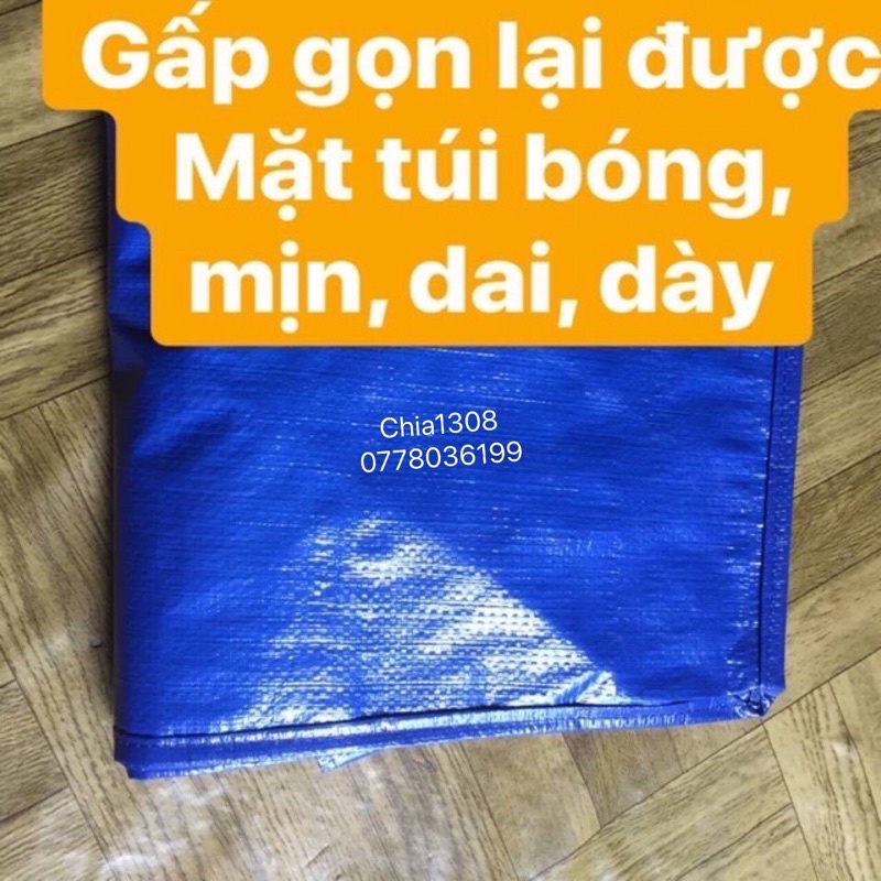 Túi bạt có dây kéo đựng đồ đựng quần áo màu xanh cam nhiều size siêu bền siêu rẻ( sỉ ib)