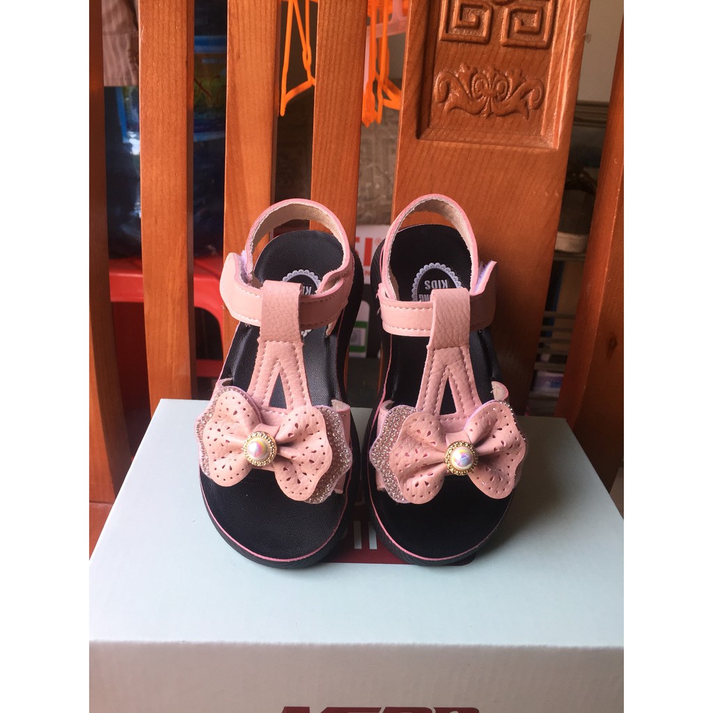 dép sandal bé gái size 27-38 nơ xinh