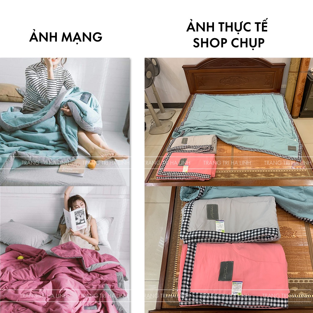 Chăn hè thu cotton đũi nhập khẩu , Chăn hè thu zara home cao cấp kích thước 2mx2m3 nặng 1,8kg