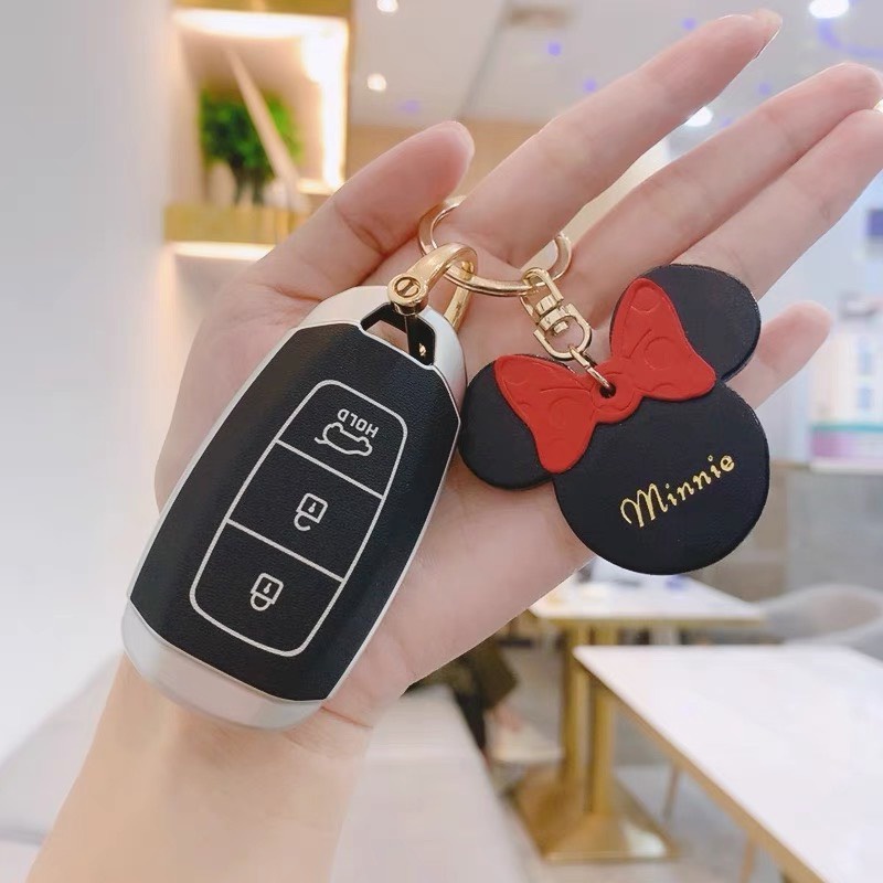 Ốp bảo vệ chìa khóa Hyundai Accent, Kona , Santafe Mạ Bạc Nhám Cao Cấp - Vỏ Bảo Vệ Chìa Khóa Xe Hơi Accent , Santafe