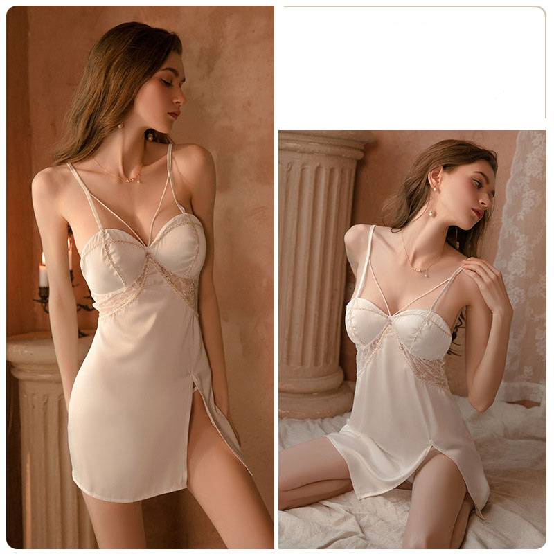 Đồ ngủ Ren Cổ Chữ V Hở Lưng Gợi Cảm Cho Nữ