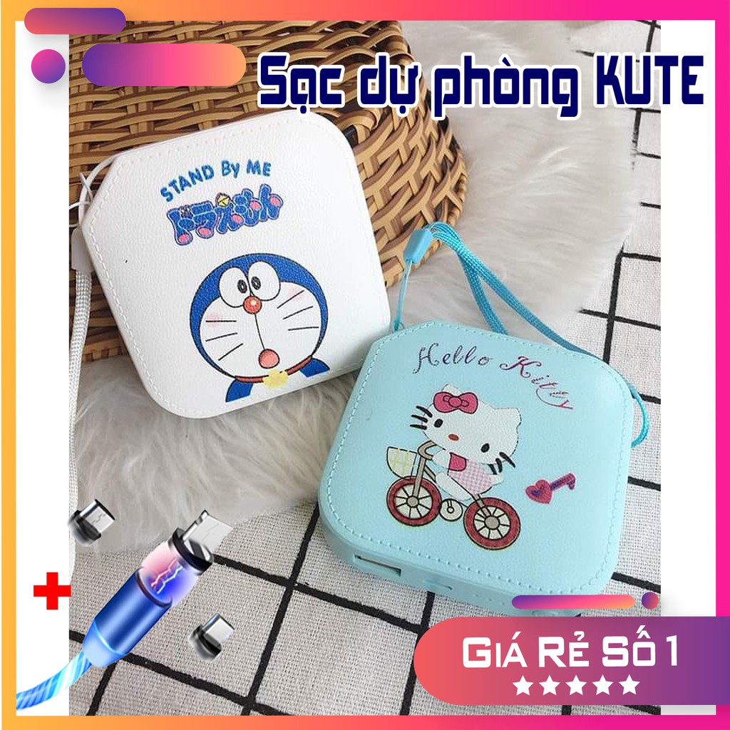 Pin sạc dự phòng | SẠC DỰ PHÒNG CỰC CUTE + CAP SẠC NAM CHÂM 3 ĐẦU ĐA NĂNG