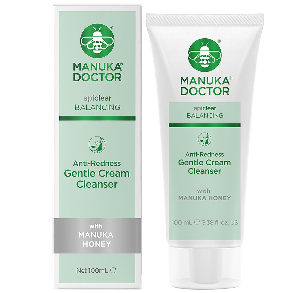 Sữa rửa mặt dịu nhẹ chống mẩn đỏ Manuka Doctor ApiClear Anti-Redness Gentle Cream Cleanser 100ml