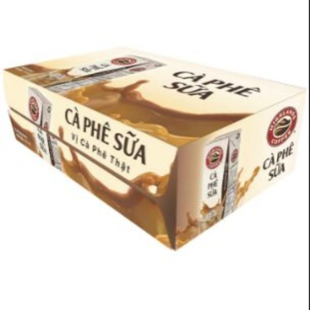 Cà phê sữa Hingland lốc 4 hộp 180ml