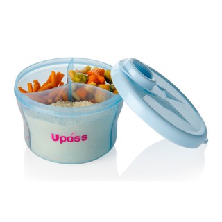 Hộp đựng sữa bột hình tròn chia ngăn upass up8006