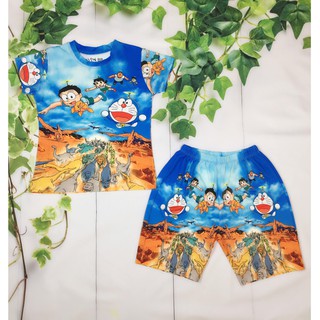 Đồ bộ bé trai hình Doremon mặc là nghiện từ 9-42kg-chất liệu vải thun lạnh-giặt không vỡ hình - Hương Nhiên