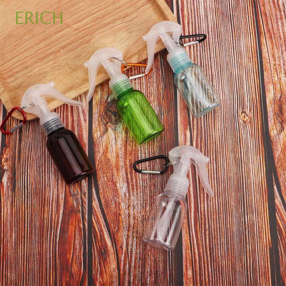 Chai xịt nhựa du lịch có thể đổ đầy kèm móc khóa dùng đựng nước hoa/xà phòng/nước rửa tay nhiều màu lựa chọn cho nữ