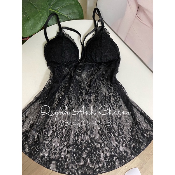 set choàng váy 2 dây có mút ngực phối ren cao cấp | BigBuy360 - bigbuy360.vn