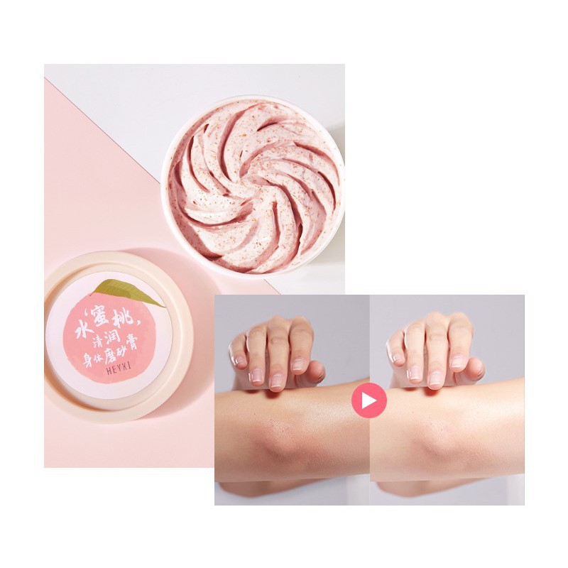 Tẩy da chết body hương Đào Hexy tấy tế bào chết toàn thân giúp làn da sáng mịn và cải thiện viêm nang lông | BigBuy360 - bigbuy360.vn