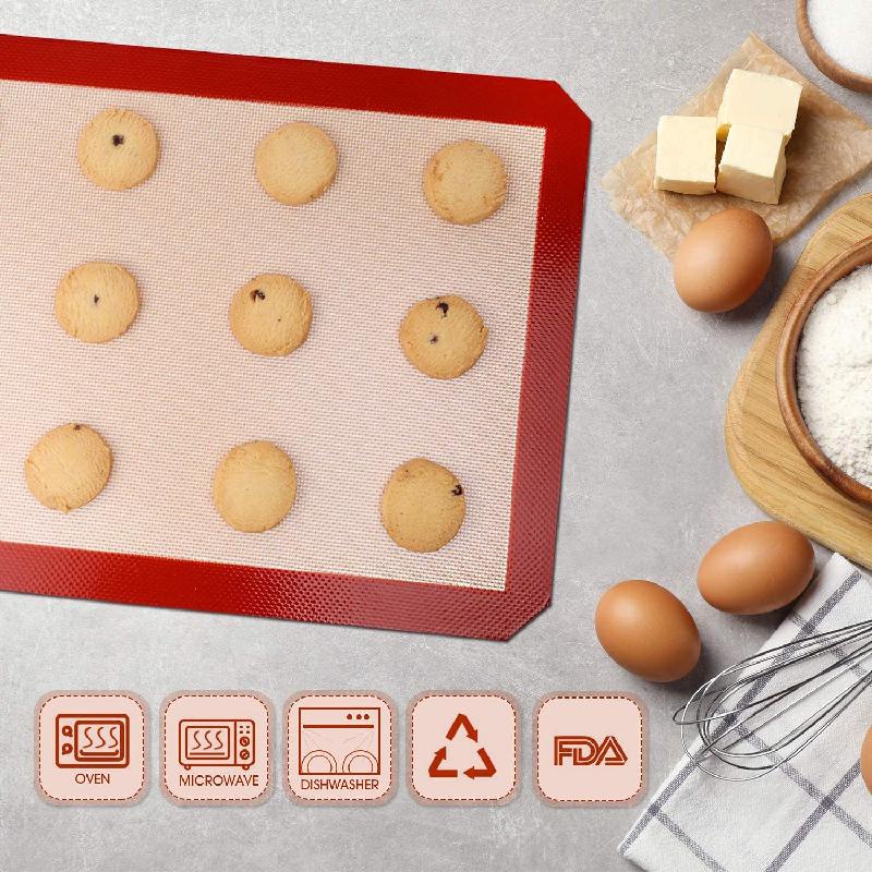 Thảm Nướng Macaron - Tấm Lót Nướng Bánh Sợi Thủy Tinh Chịu Nhiệt - Silpat Macaron