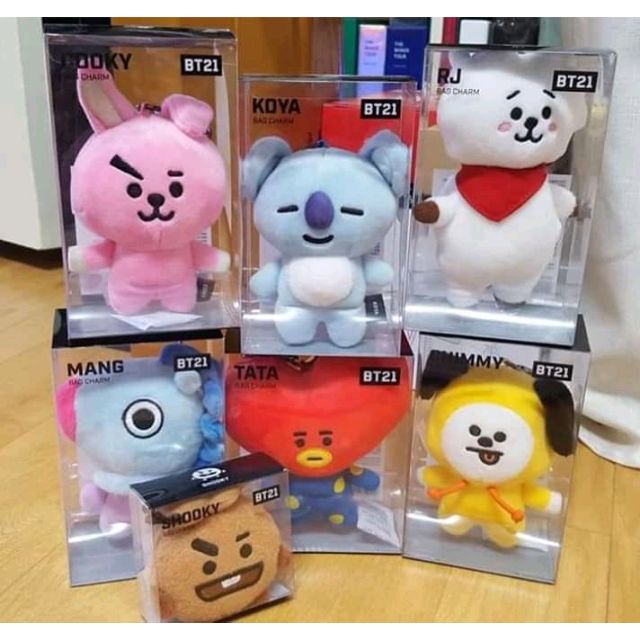 MÓC KHOÁ BAGCHARM BT21 CÓ HỘP