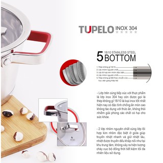 Nồi inox 304 Tupelo EL0789 18cm