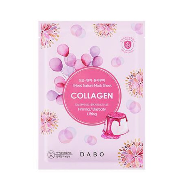 Mặt Nạ Đắp Mặt Tinh Chất COLLAGEN  I NEED cao cấp DABO HÀN QUỐC Bộ 10 Miếng (hàng chính hãng)
